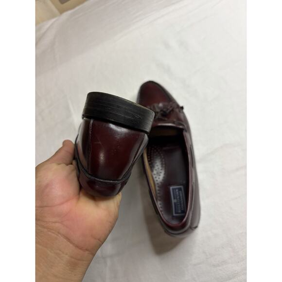 VTG Bostonian Heritage Tassel Loafers Men’s 9.5 /10 Leather Sole Burgundy USA main image 12